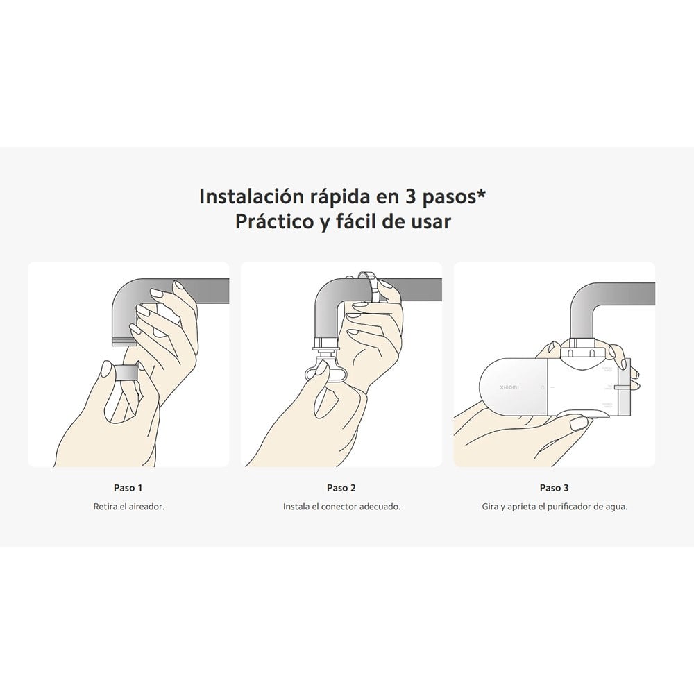 PURIFICADOR DE AGUA PARA GRIFO XIAOMI FAUCET WATER PURIFIER FILTRACIÓN 5 ETAPAS 3 MODOS 4 FILTROS SANTOFA ELECTRONICS S2291 - 7