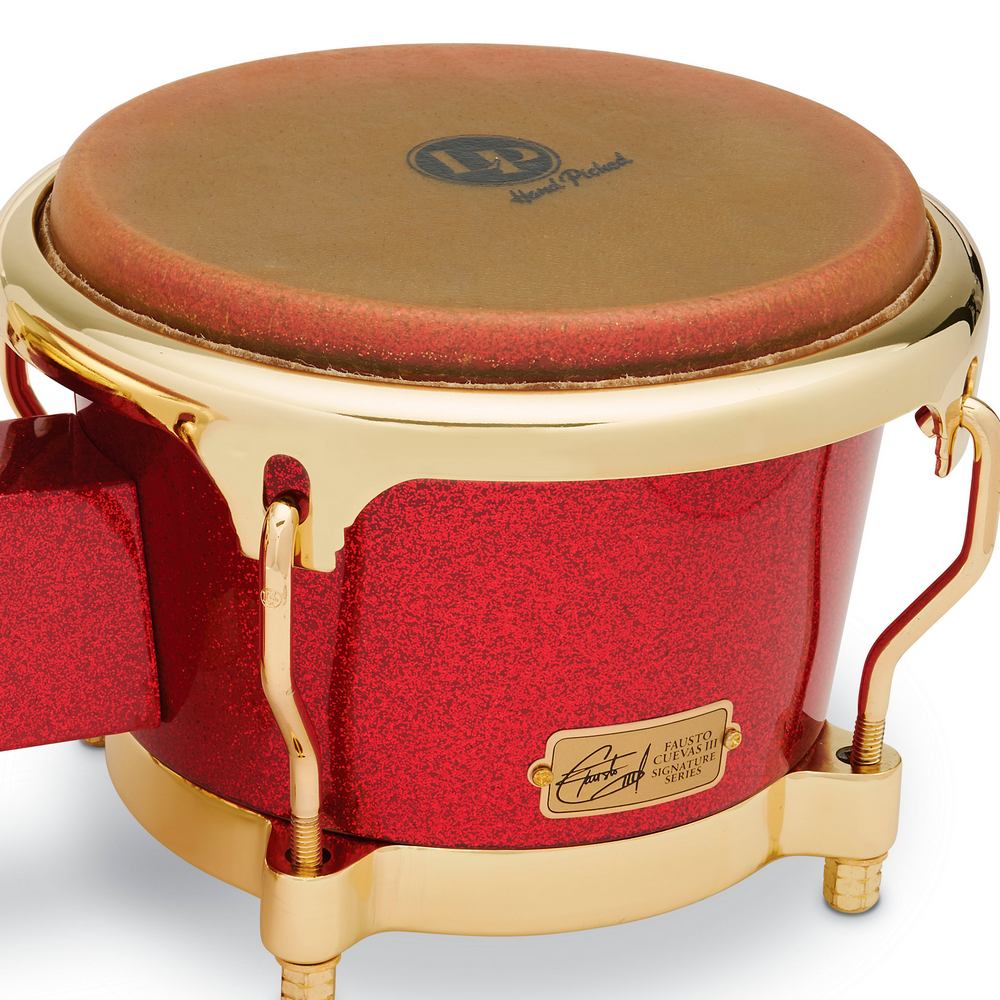 BONGO LATIN PERCUSSION LP794V-ARG ROJO CROMADO - 2