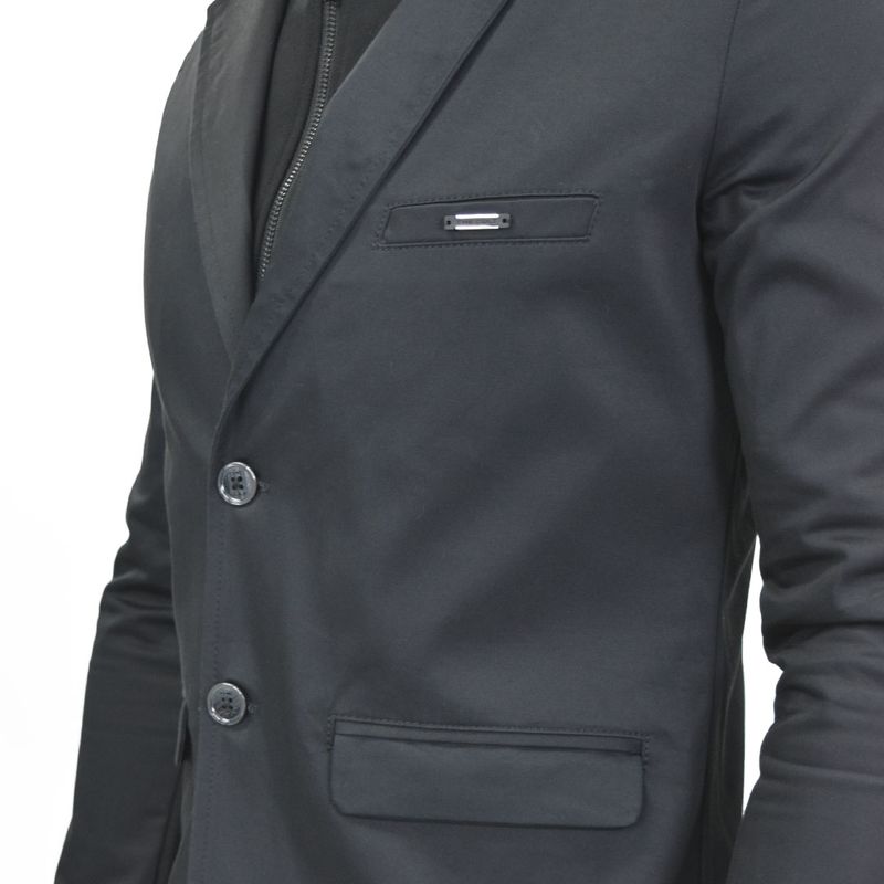 BLAZER SATINADO CON PECHERA EXTRAIBLE SIGNATURE - 3