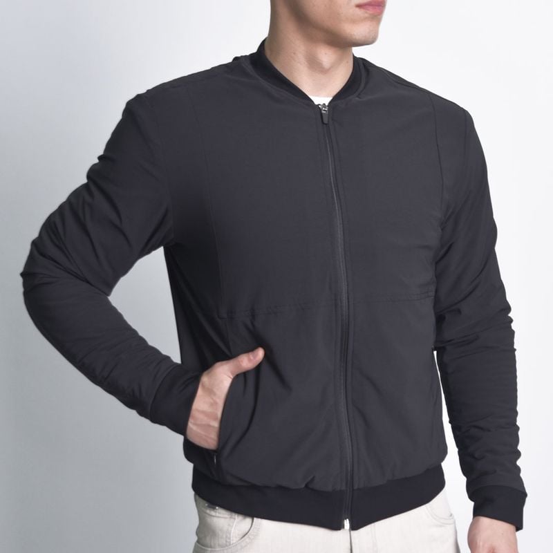 CASACA SMART IMPERMEABLE PERFECT FIT TEJIDO STRETCH - NEGRO - 1