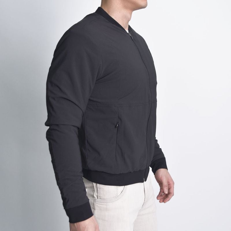 CASACA SMART IMPERMEABLE PERFECT FIT TEJIDO STRETCH - NEGRO - 2