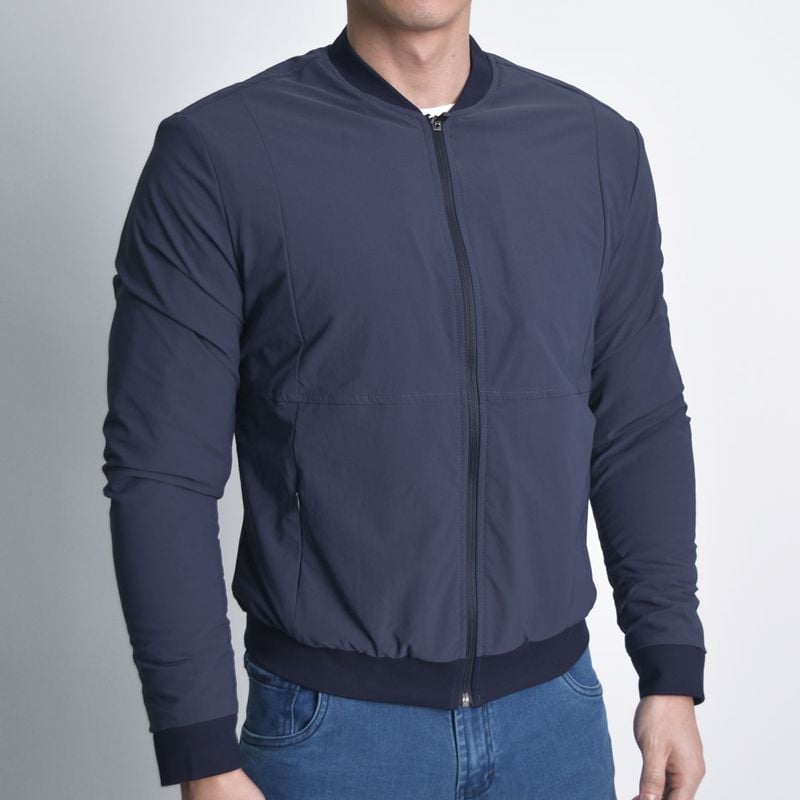 CASACA SMART IMPERMEABLE PERFECT FIT TEJIDO STRETCH - NEGRO - 1