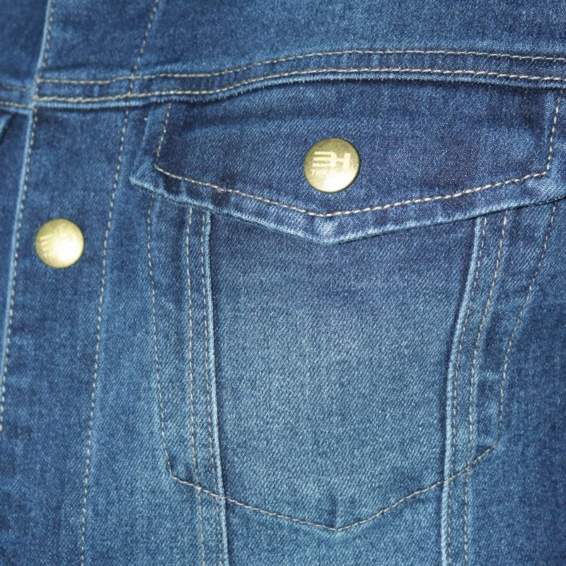 CASACA DENIM COMFORT CON BROCHES REGULABLES | ESTILO URBANO | PERFECT FIT - 5
