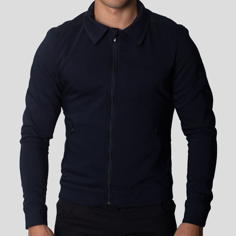 CASACA SEMI FORMAL CON CUELLO CAMISERO | PERFECT FIT | SUPER FLEX - 1