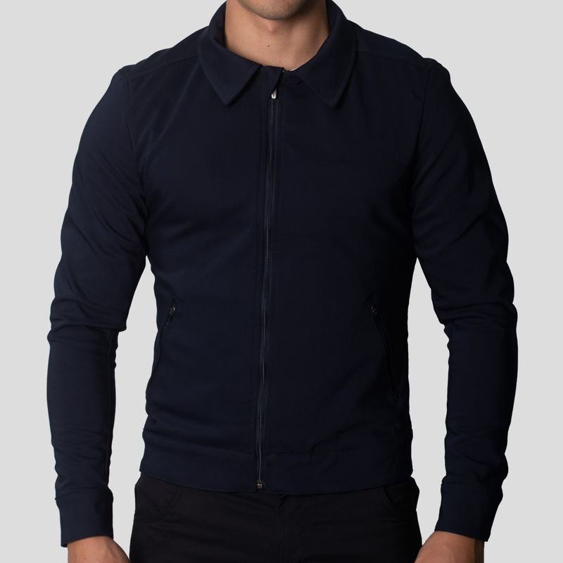 CASACA SEMI FORMAL CON CUELLO CAMISERO | PERFECT FIT | SUPER FLEX - 1