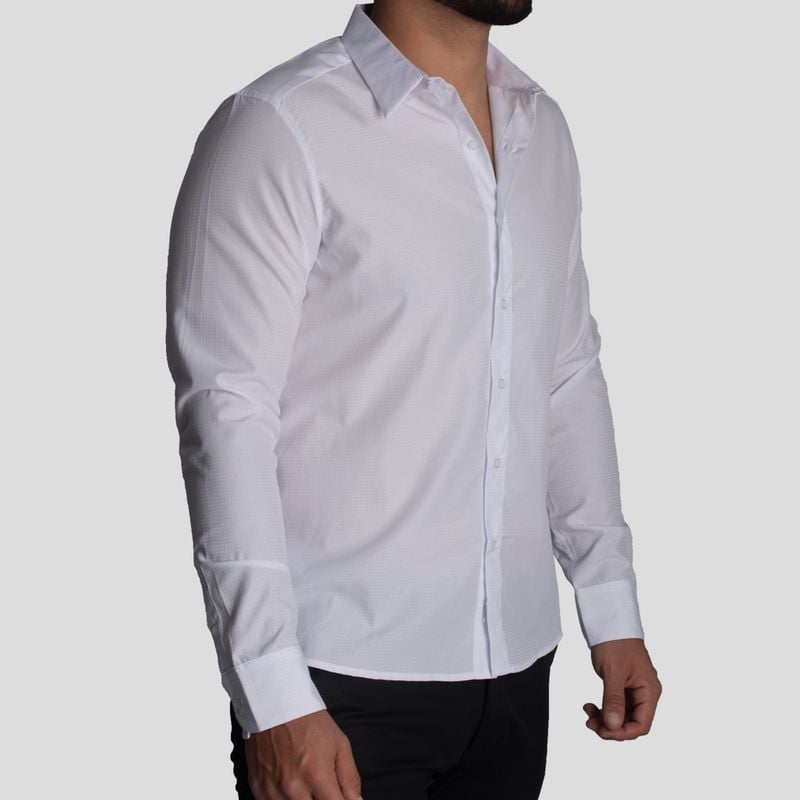 CAMISA SUIT | PERFECT FIT | TEJIDO DOBBY 3D SATINADO – ANTIARRUGAS - 1