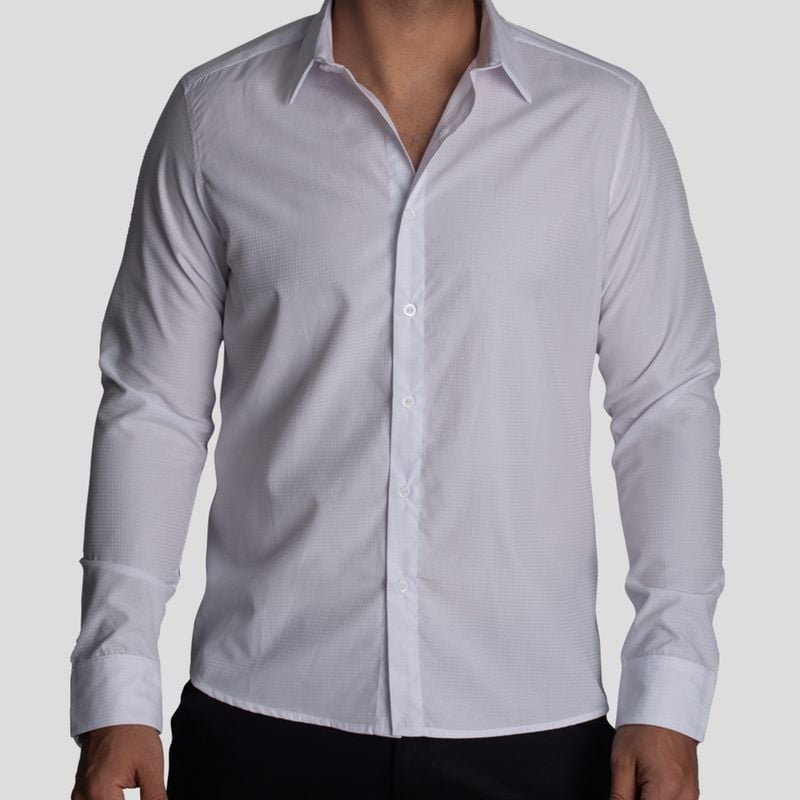 CAMISA SUIT | PERFECT FIT | TEJIDO DOBBY 3D SATINADO – ANTIARRUGAS - 2