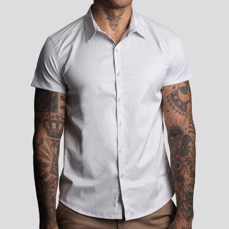 CAMISA SATINADA | PERFECT FIT | TEJIDO SATIN – ANTIARRUGAS - 1