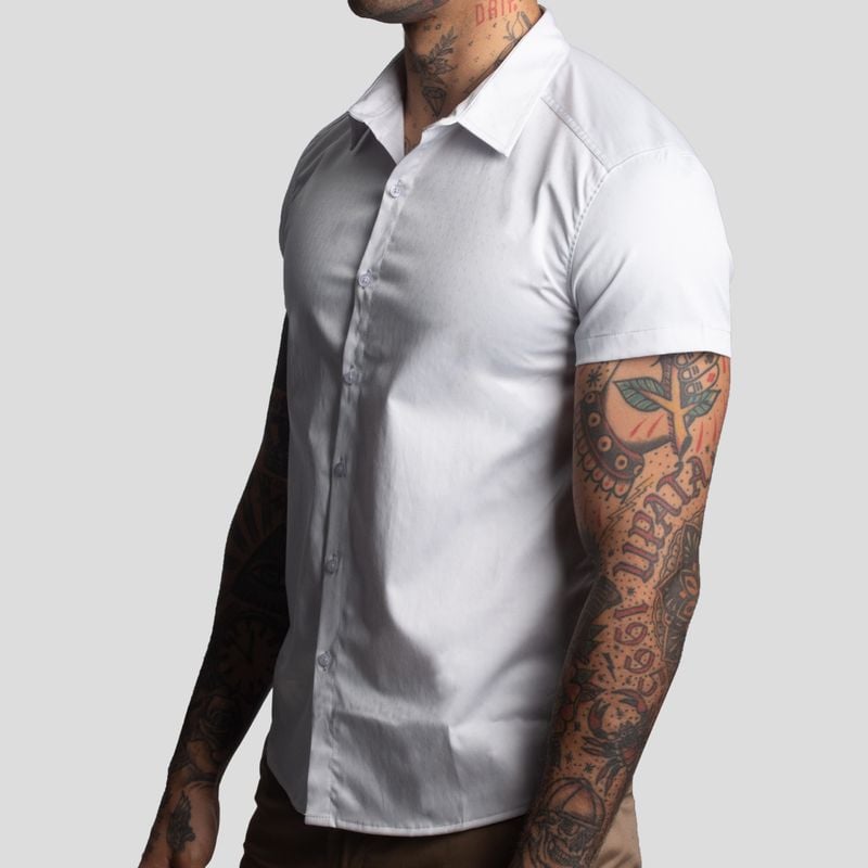 CAMISA SATINADA | PERFECT FIT | TEJIDO SATIN – ANTIARRUGAS - 2