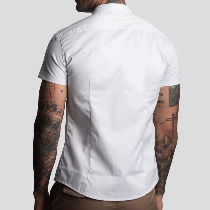 CAMISA SATINADA | PERFECT FIT | TEJIDO SATIN – ANTIARRUGAS - 3
