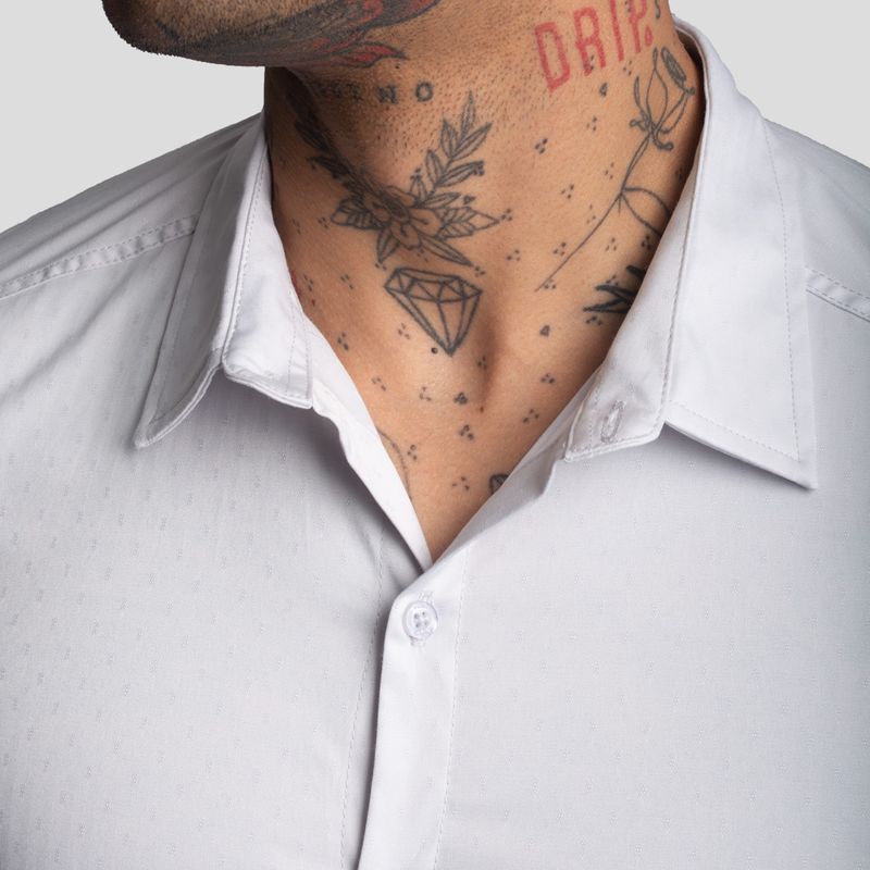 CAMISA SATINADA | PERFECT FIT | TEJIDO SATIN – ANTIARRUGAS - 4