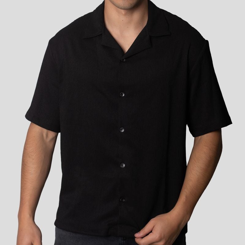 CAMISA BOWLING / RELAX FIT / TEJIDO ESPECIAL / AIR FLOW / OVERSIZE - 1