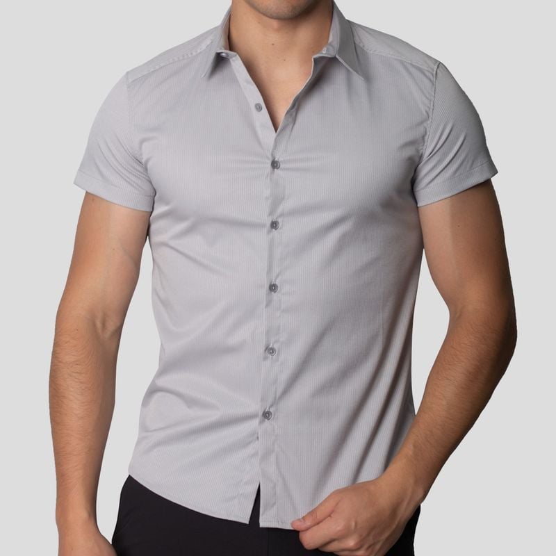 CAMISA MANGA CORTA | PERFECT FIT | DISEÑO LINEAL - 2