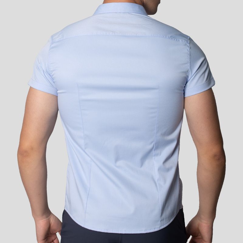 CAMISA MANGA CORTA | PERFECT FIT | DISEÑO LINEAL - 4