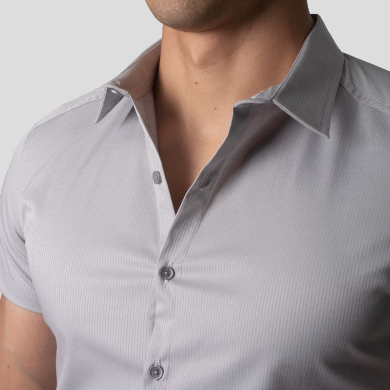 CAMISA MANGA CORTA | PERFECT FIT | DISEÑO LINEAL - 5