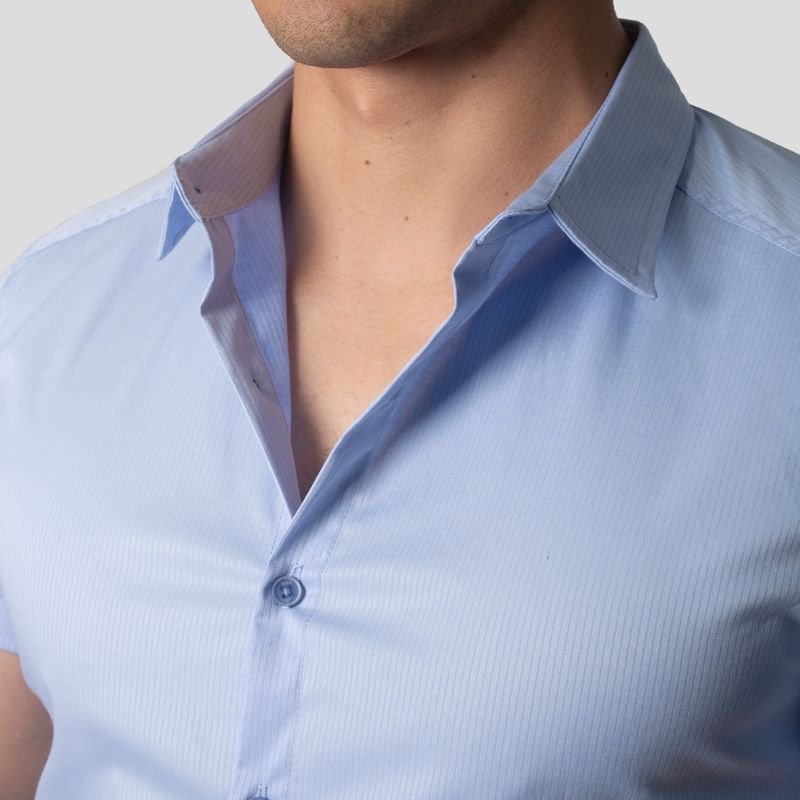 CAMISA MANGA CORTA | PERFECT FIT | DISEÑO LINEAL - 5