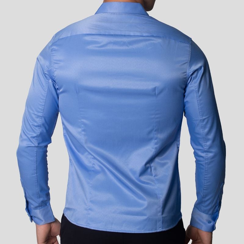CAMISA SUIT | ENTALLE PERFECT FIT | SATIN FABRIC – ANTIARRUGAS - 3