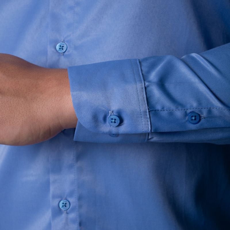 CAMISA SUIT | ENTALLE PERFECT FIT | SATIN FABRIC – ANTIARRUGAS - 5