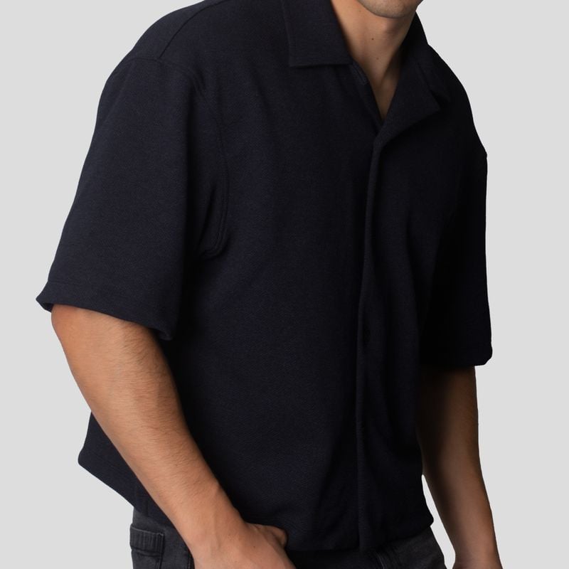 CAMISA BOWLING | BOXY FIT | TEJIDO ESPECIAL | PUNTO PESADO | OVERSIZE - 2