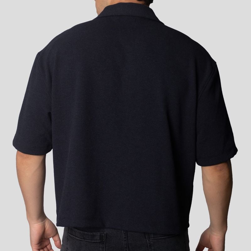 CAMISA BOWLING | BOXY FIT | TEJIDO ESPECIAL | PUNTO PESADO | OVERSIZE - 4