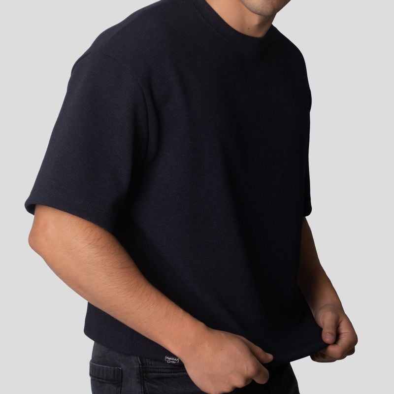POLO MANGA CORTA | BOXY FIT | TEJIDO ESPECIAL TEXTURIZADO | OVERSIZE - 2
