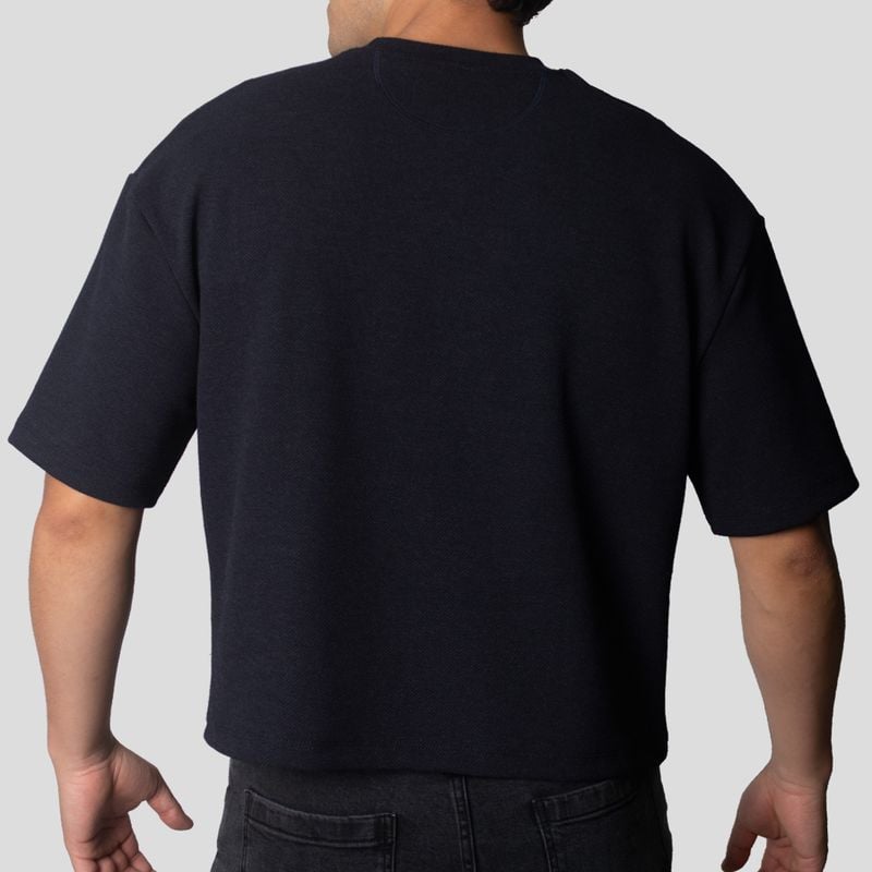 POLO MANGA CORTA | BOXY FIT | TEJIDO ESPECIAL TEXTURIZADO | OVERSIZE - 4