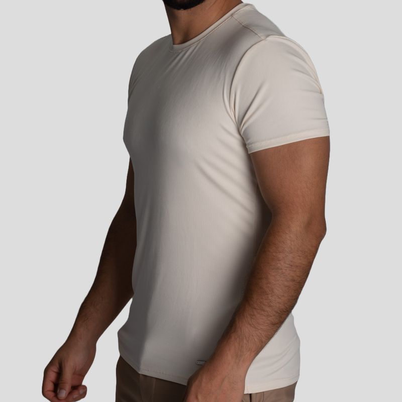 POLO CUELLO REDONDO MANGA CORTA | PERFECT FIT - FRESH EFFECT MICRO ACANALADO - 2