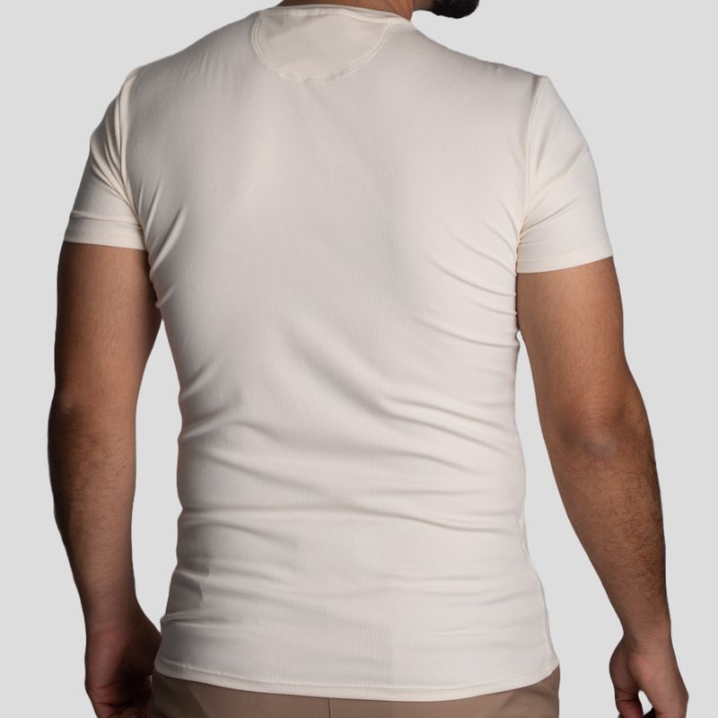POLO CUELLO REDONDO MANGA CORTA | PERFECT FIT - FRESH EFFECT MICRO ACANALADO - 4