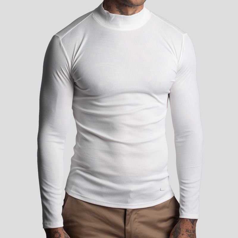 POLO CUELLO ALTO | PERFECT FIT | TEJIDO ESPECIAL - SUPER FLEX ACANALADO - 1