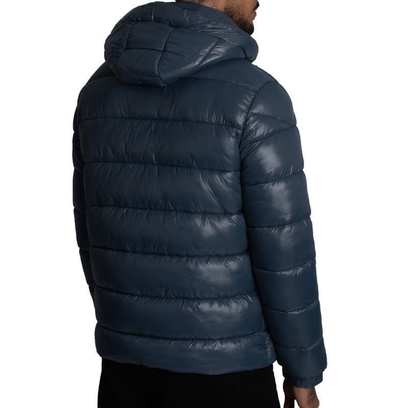 CASACA PUFFER DE NYLON REPELENTE AL AGUA Y CORTAVIENTO CON CAPUCHA CONVERTIBLE CON CIERRE - 2