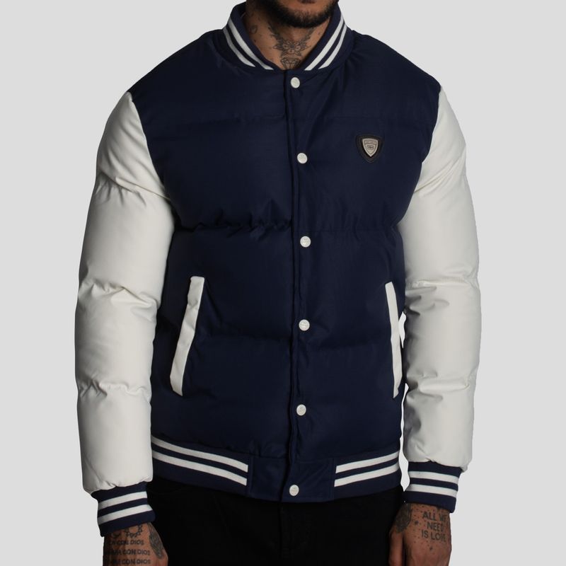 CASACA VARSITY PUFFER BLOCK COLOR-REPELENTE AL AGUA Y CORTAVIENTO - 1
