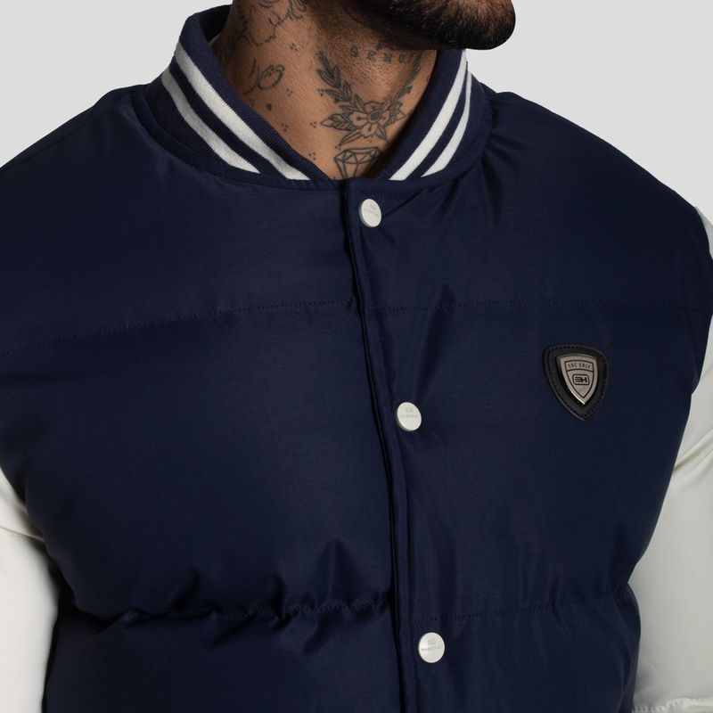 CASACA VARSITY PUFFER BLOCK COLOR-REPELENTE AL AGUA Y CORTAVIENTO - 3