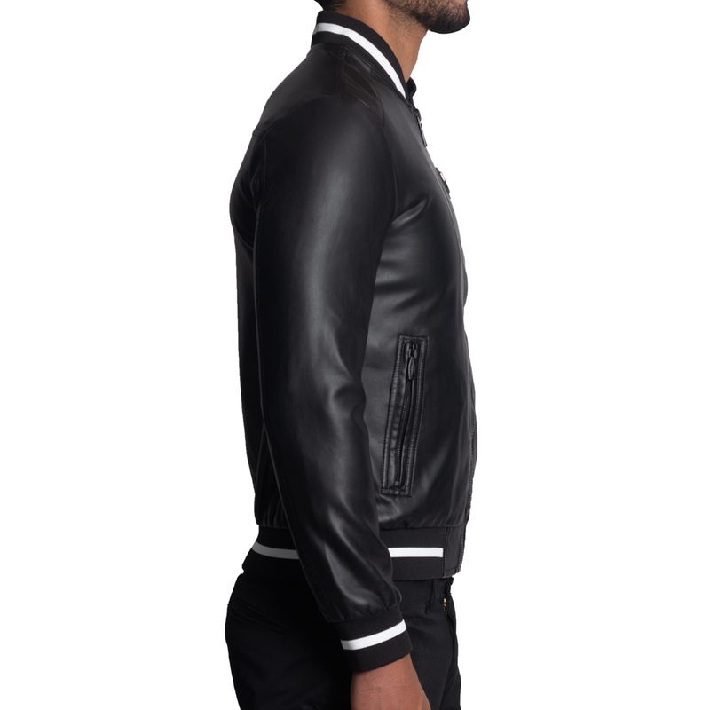 CASACA BOMBER EN ECO-CUERO – ESTILO STAR BOY - 2