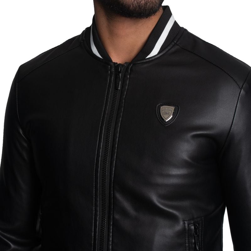CASACA BOMBER EN ECO-CUERO – ESTILO STAR BOY - 3