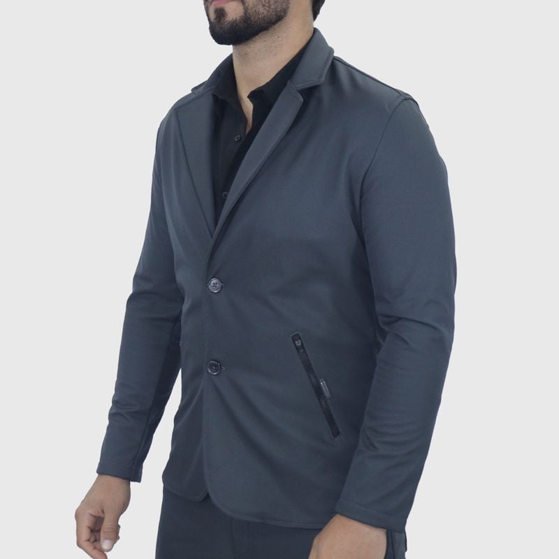BLAZER IMPERMEABLE SMART FABRIC SIGNATURE | TECNOLOGÍA FUNCIONAL | PERFECT FIT PARA DÍAS IMPREDECIBLES - PLOMO - 1
