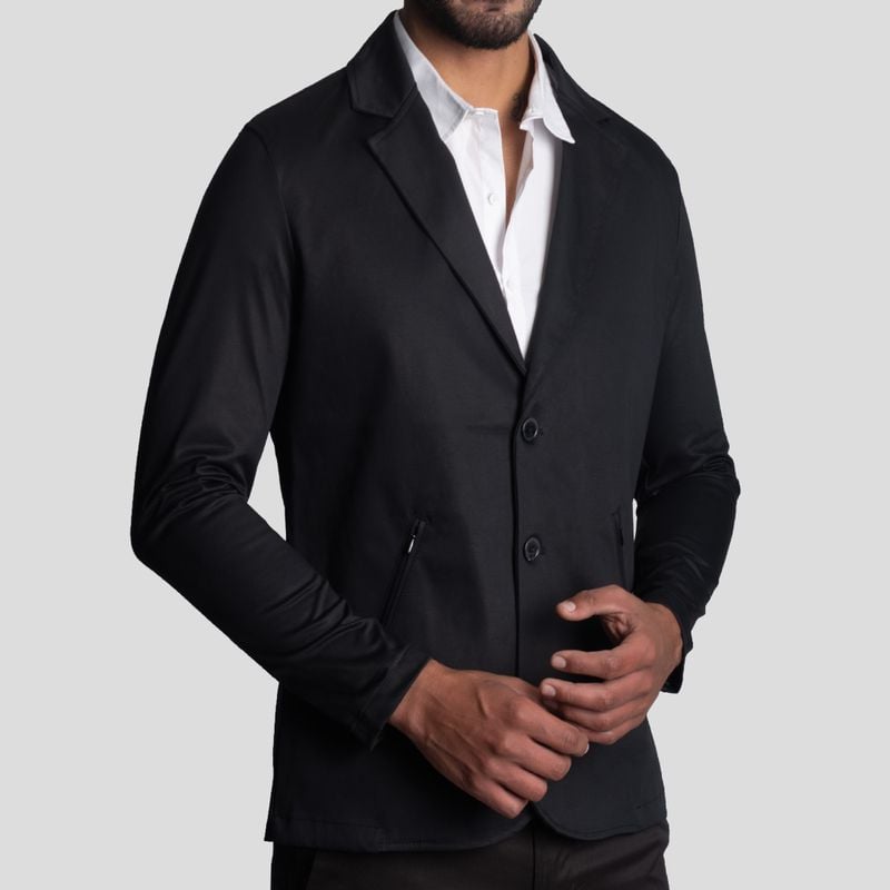 BLAZER SATINADO / PERFECT FIT / TEJIDO SATIN / SIGNATURE - BASICOS - 1