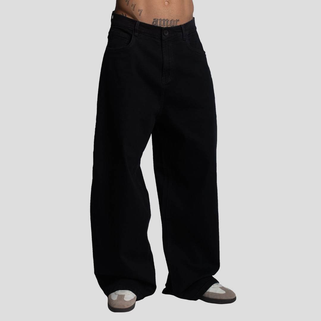 PANTALON DENIM CONFORT | ENTALLE SUPER BAGGY | DENIM PREMIUN OVERSIZE - 1