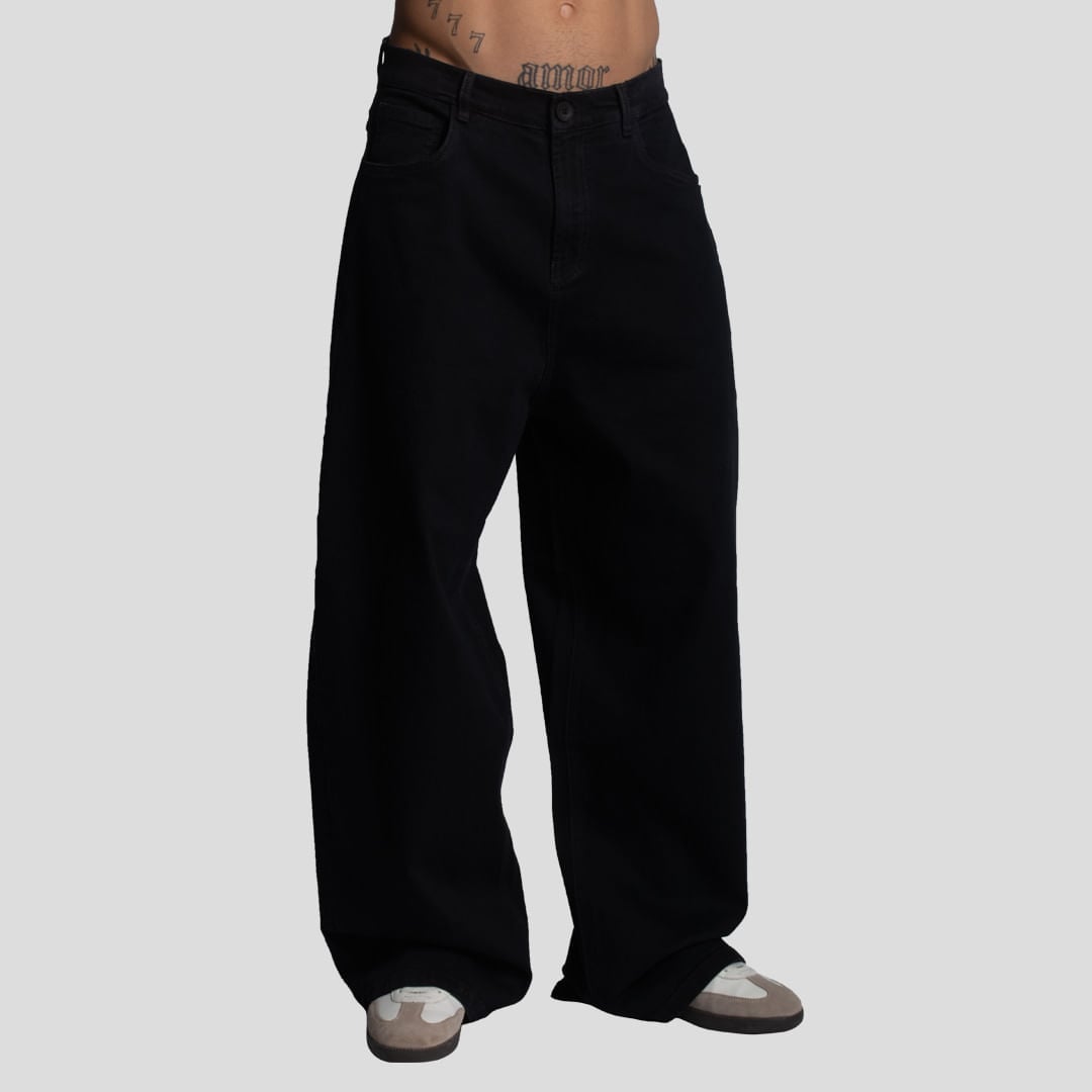 PANTALON DENIM CONFORT | ENTALLE SUPER BAGGY | DENIM PREMIUN OVERSIZE - 1