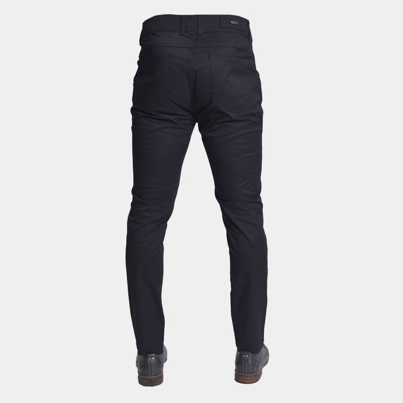 PANTALON DRILL PITILLO | DISEÑO REFINADO CON CONFORT EXTREMO | PERFECT FIT - AZUL - 4