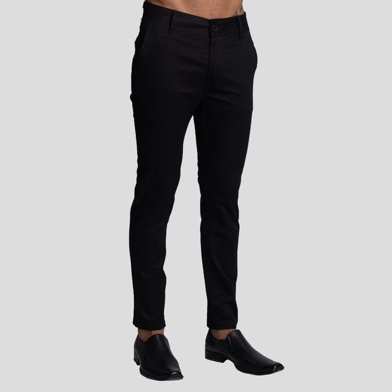 PANTALÓN DRILL SEMI PITILLO | COMFORT ESTRUCTURADO | DISEÑO SOFISTICADO CON BOLSILLOS CHINOS | LÍNEA SIGNATURE - 1