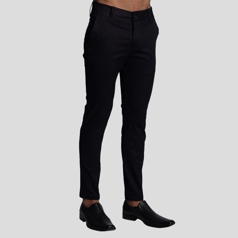 PANTALÓN DRILL SEMI PITILLO | COMFORT ESTRUCTURADO | DISEÑO SOFISTICADO CON BOLSILLOS CHINOS | LÍNEA SIGNATURE - 1