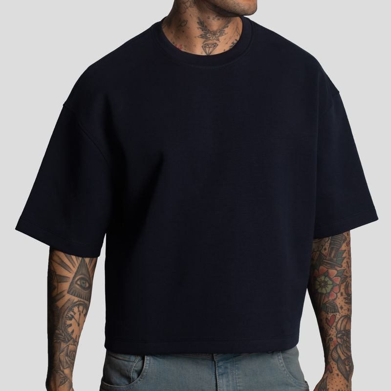 POLO MANGA CORTA | BOXY FIT | TEJIDO ESPECIAL OVERSIZE - 1