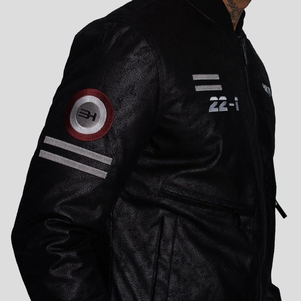 CASACA BOMBER DE ECOCUERO- DISEÑO BAD BOYS - LOOK URBANO CON ACTITUD - 4