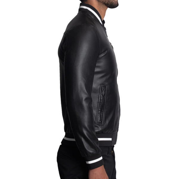 CASACA BOMBER EN ECO-CUERO – ESTILO STAR BOY - 3