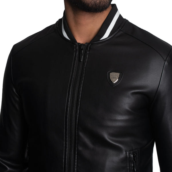 CASACA BOMBER EN ECO-CUERO – ESTILO STAR BOY - 4