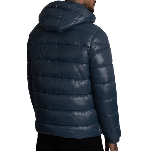 CASACA PUFFER DE NYLON REPELENTE AL AGUA Y CORTAVIENTO CON CAPUCHA CONVERTIBLE CON CIERRE - 3