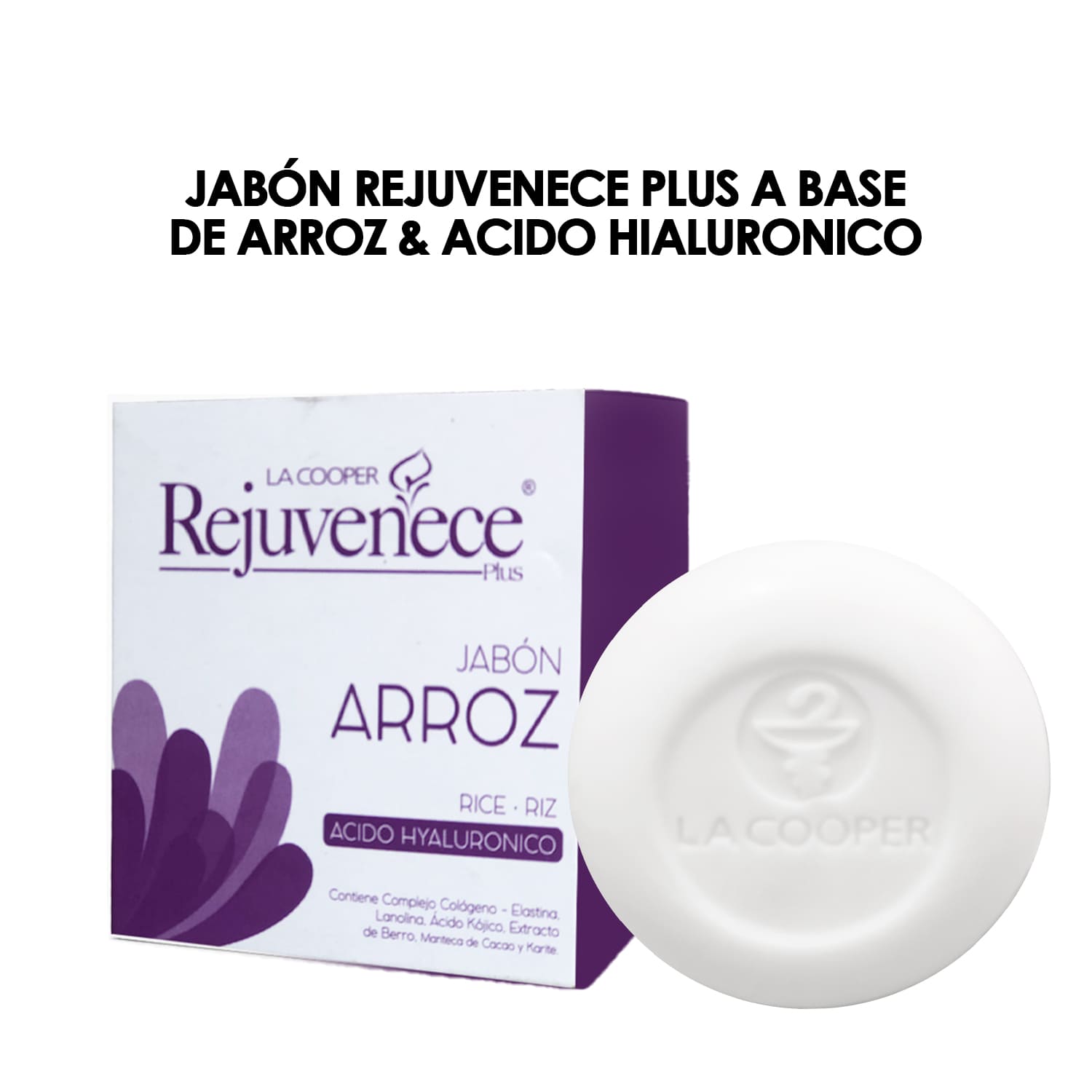 JABÓN REJUVENECE PLUS A BASE DE ARROZ Y ACIDO HIALURONICO - 1