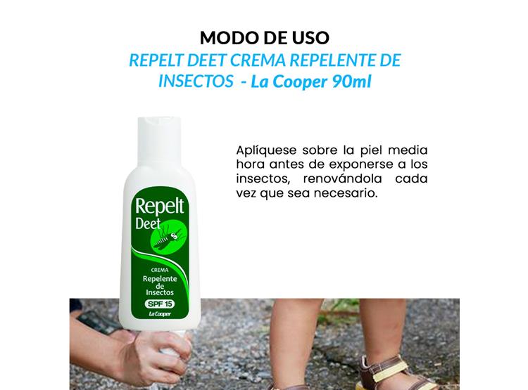 2 REPELT DEET CREMA 90G - LA COOPER - 2