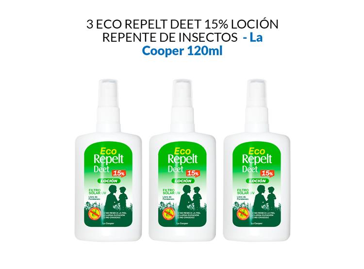 3 ECO REPELT DEET 15% LOCIÓN 120ML - LA COOPER - 1