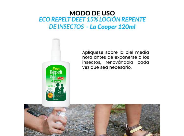 3 ECO REPELT DEET 15% LOCIÓN 120ML - LA COOPER - 2